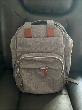 Gray baby backpack never used new without tags perfect condition